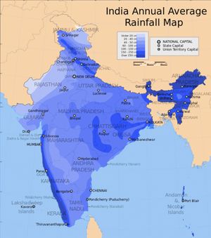 India Railfall Map